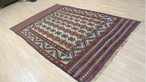 Kilim Red Flat Woven 59 X 91  Area Rug 100-109228 Image 7