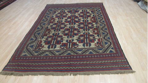 Kilim Red Flat Woven 58 X 88  Area Rug 100-109229 Image 1