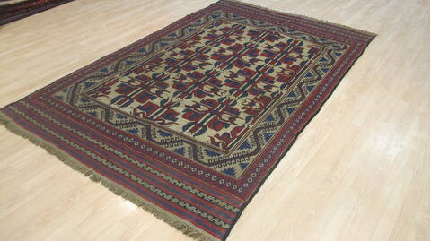 Kilim Red Flat Woven 58 X 88  Area Rug 100-109229 Image 2
