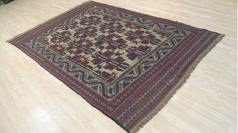 Kilim Red Flat Woven 58 X 88  Area Rug 100-109229 Image 5