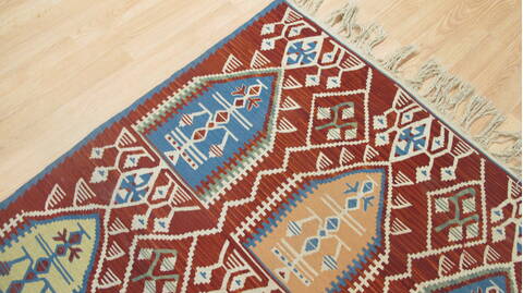 Kilim Red Flat Woven 36 X 50  Area Rug 100-109232 Image 10