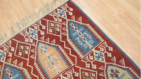 Kilim Red Flat Woven 36 X 50  Area Rug 100-109232 Image 11