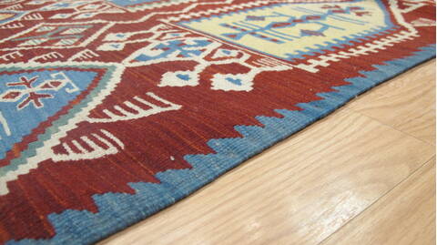 Kilim Red Flat Woven 36 X 50  Area Rug 100-109232 Image 12