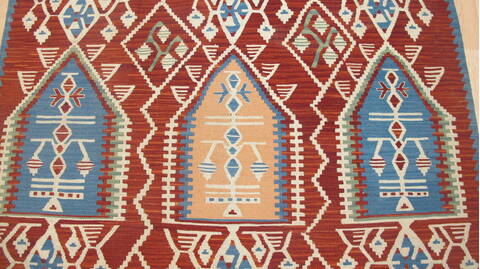 Kilim Red Flat Woven 36 X 50  Area Rug 100-109232 Image 7