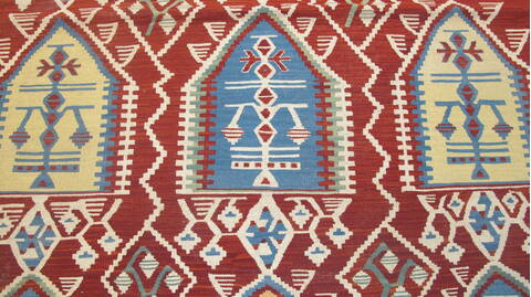 Kilim Red Flat Woven 36 X 50  Area Rug 100-109232 Image 9