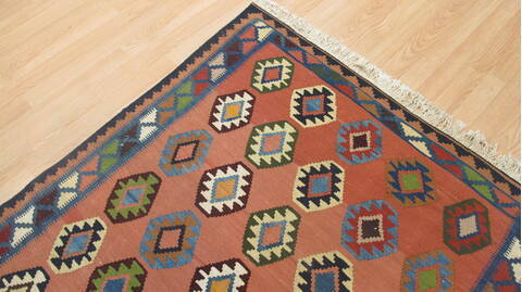 Kilim Red Flat Woven 41 X 63  Area Rug 100-109234 Image 11