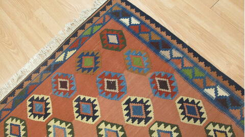 Kilim Red Flat Woven 41 X 63  Area Rug 100-109234 Image 12
