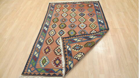 Kilim Red Flat Woven 41 X 63  Area Rug 100-109234 Image 14