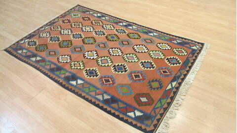 Kilim Red Flat Woven 41 X 63  Area Rug 100-109234 Image 3