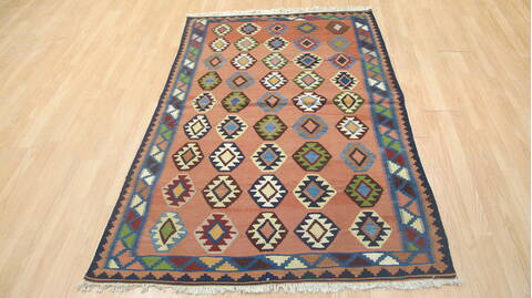 Kilim Red Flat Woven 41 X 63  Area Rug 100-109234 Image 4