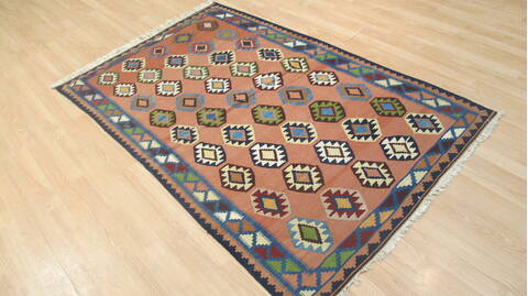 Kilim Red Flat Woven 41 X 63  Area Rug 100-109234 Image 6