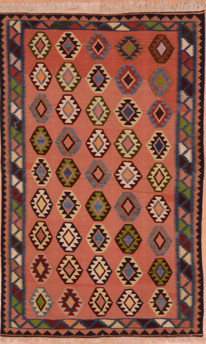 Kilim Red Flat Woven 41 X 63  Area Rug 100-109234 Image 0