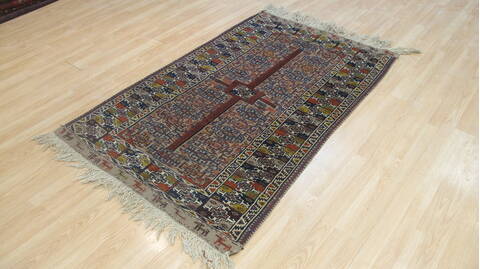 Kilim Red Flat Woven 38 X 59  Area Rug 100-109235 Image 2