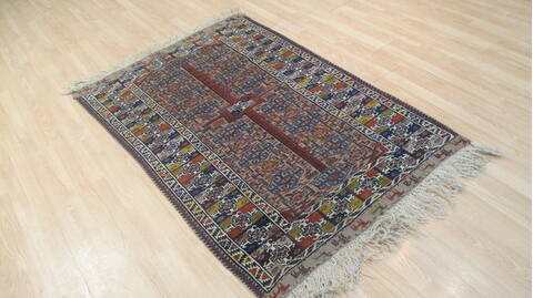 Kilim Red Flat Woven 38 X 59  Area Rug 100-109235 Image 6