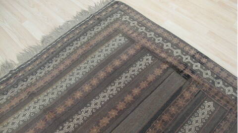 Kilim Brown Flat Woven 58 X 101  Area Rug 100-109239 Image 12