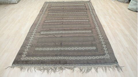 Kilim Brown Flat Woven 58 X 101  Area Rug 100-109239 Image 4