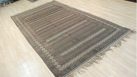 Kilim Brown Flat Woven 58 X 101  Area Rug 100-109239 Image 6