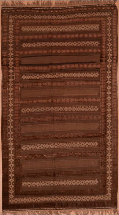 Kilim Brown Flat Woven 58 X 101  Area Rug 100-109239 Image 0