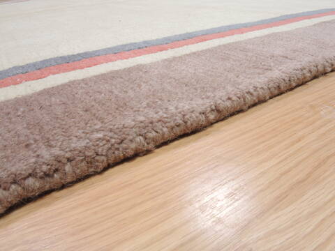 Gabbeh Beige Hand Knotted 55 X 711  Area Rug 100-109242 Image 12