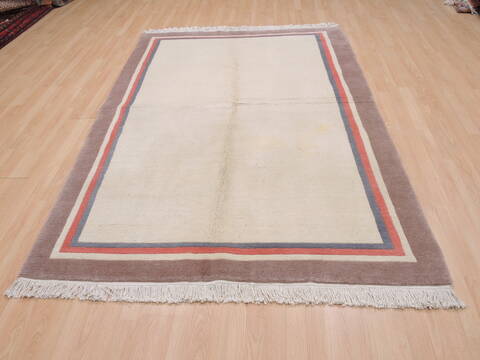 Gabbeh Beige Hand Knotted 55 X 711  Area Rug 100-109242 Image 1