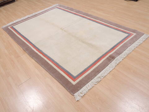 Gabbeh Beige Hand Knotted 55 X 711  Area Rug 100-109242 Image 3