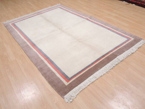 Gabbeh Beige Hand Knotted 55 X 711  Area Rug 100-109242 Image 6