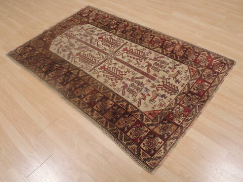 Baluch Beige Hand Knotted 37 X 510  Area Rug 100-109248 Image 14