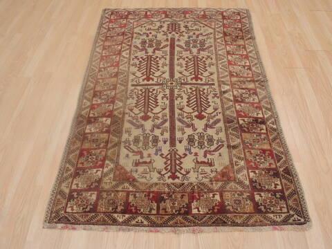 Baluch Beige Hand Knotted 37 X 510  Area Rug 100-109248 Image 4