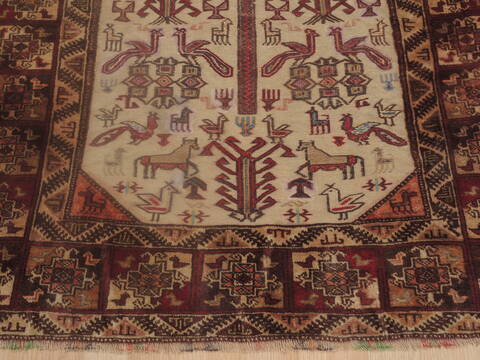 Baluch Beige Hand Knotted 37 X 510  Area Rug 100-109248 Image 9