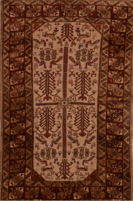Baluch Beige Hand Knotted 37 X 510  Area Rug 100-109248 Image 0