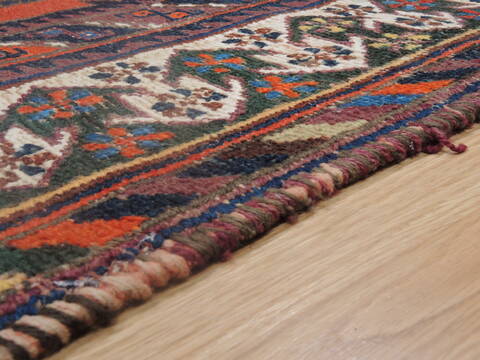 Afshar Blue Hand Knotted 41 X 59  Area Rug 100-109250 Image 11