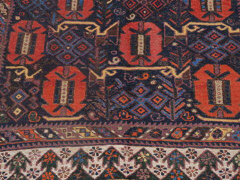 Afshar Blue Hand Knotted 41 X 59  Area Rug 100-109250 Image 8
