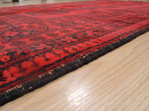 Khan Mohammadi Red Hand Knotted 52 X 81  Area Rug 100-109258 Image 6
