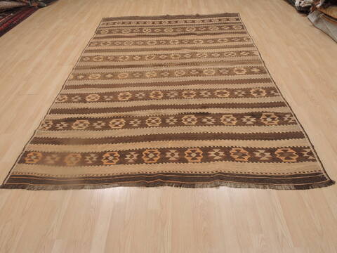 Kilim Brown Flat Woven 65 X 910  Area Rug 100-109263 Image 1