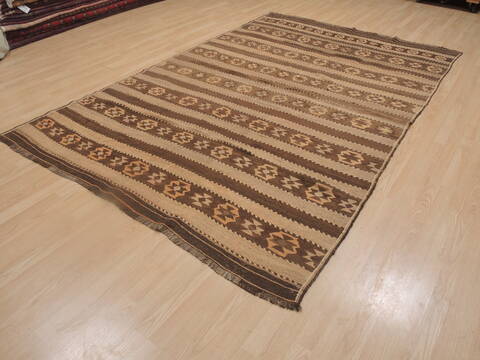 Kilim Brown Flat Woven 65 X 910  Area Rug 100-109263 Image 2