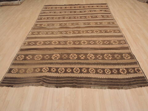 Kilim Brown Flat Woven 65 X 910  Area Rug 100-109263 Image 4