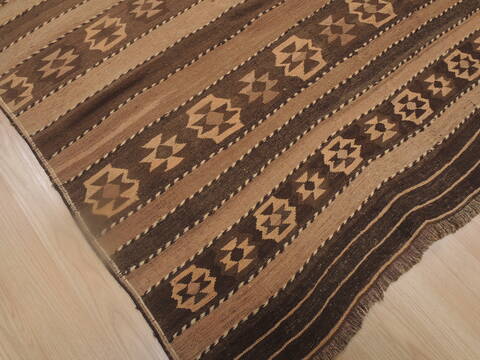Kilim Brown Flat Woven 65 X 910  Area Rug 100-109263 Image 6