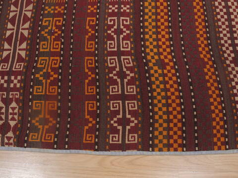 Kilim Orange Runner Flat Woven 41 X 107  Area Rug 100-109270 Image 9