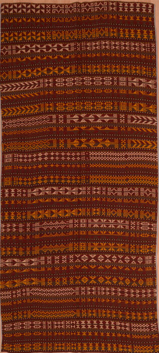 Kilim Orange Runner Flat Woven 41 X 107  Area Rug 100-109270 Image 0