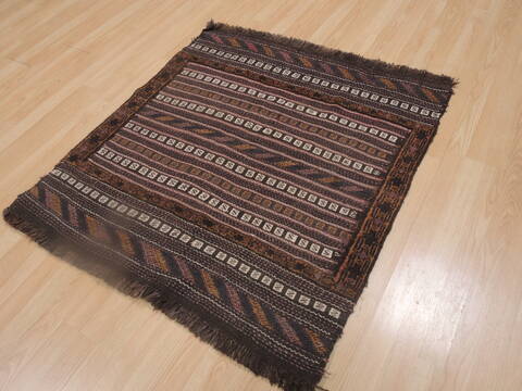 Kunduz Brown Square Hand Knotted 38 X 41  Area Rug 100-109273 Image 2