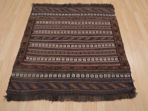 Kunduz Brown Square Hand Knotted 38 X 41  Area Rug 100-109273 Image 4