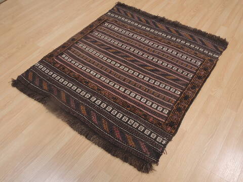 Kunduz Brown Square Hand Knotted 38 X 41  Area Rug 100-109273 Image 5