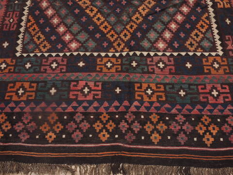 Kilim Red Flat Woven 710 X 132  Area Rug 100-109274 Image 7