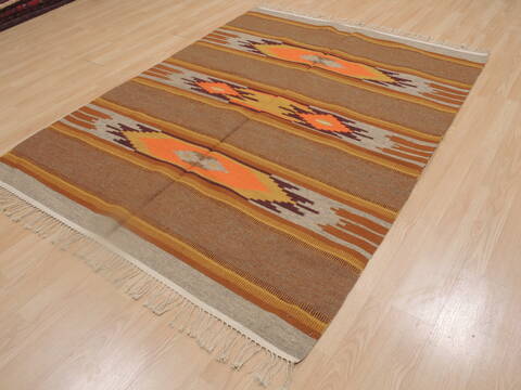 Kilim Yellow Flat Woven 54 X 611  Area Rug 100-109275 Image 2