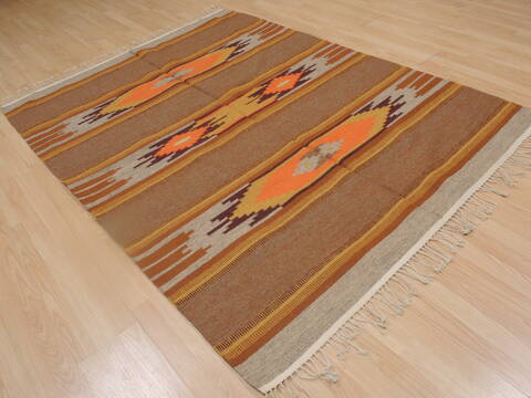 Kilim Yellow Flat Woven 54 X 611  Area Rug 100-109275 Image 5