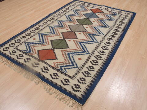 Kilim Beige Flat Woven 410 X 71  Area Rug 100-109278 Image 2