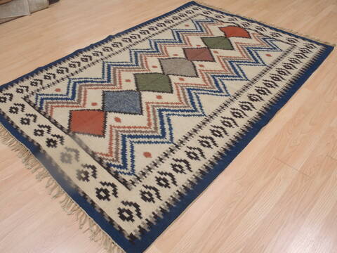 Kilim Beige Flat Woven 410 X 71  Area Rug 100-109278 Image 4