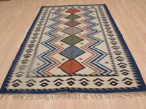 Kilim Beige Flat Woven 410 X 71  Area Rug 100-109278 Image 5