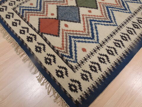 Kilim Beige Flat Woven 410 X 71  Area Rug 100-109278 Image 7