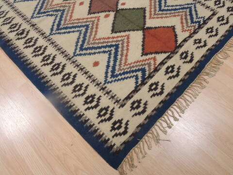 Kilim Beige Flat Woven 410 X 71  Area Rug 100-109278 Image 9